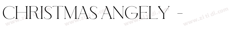 Christmas Angely  字体转换